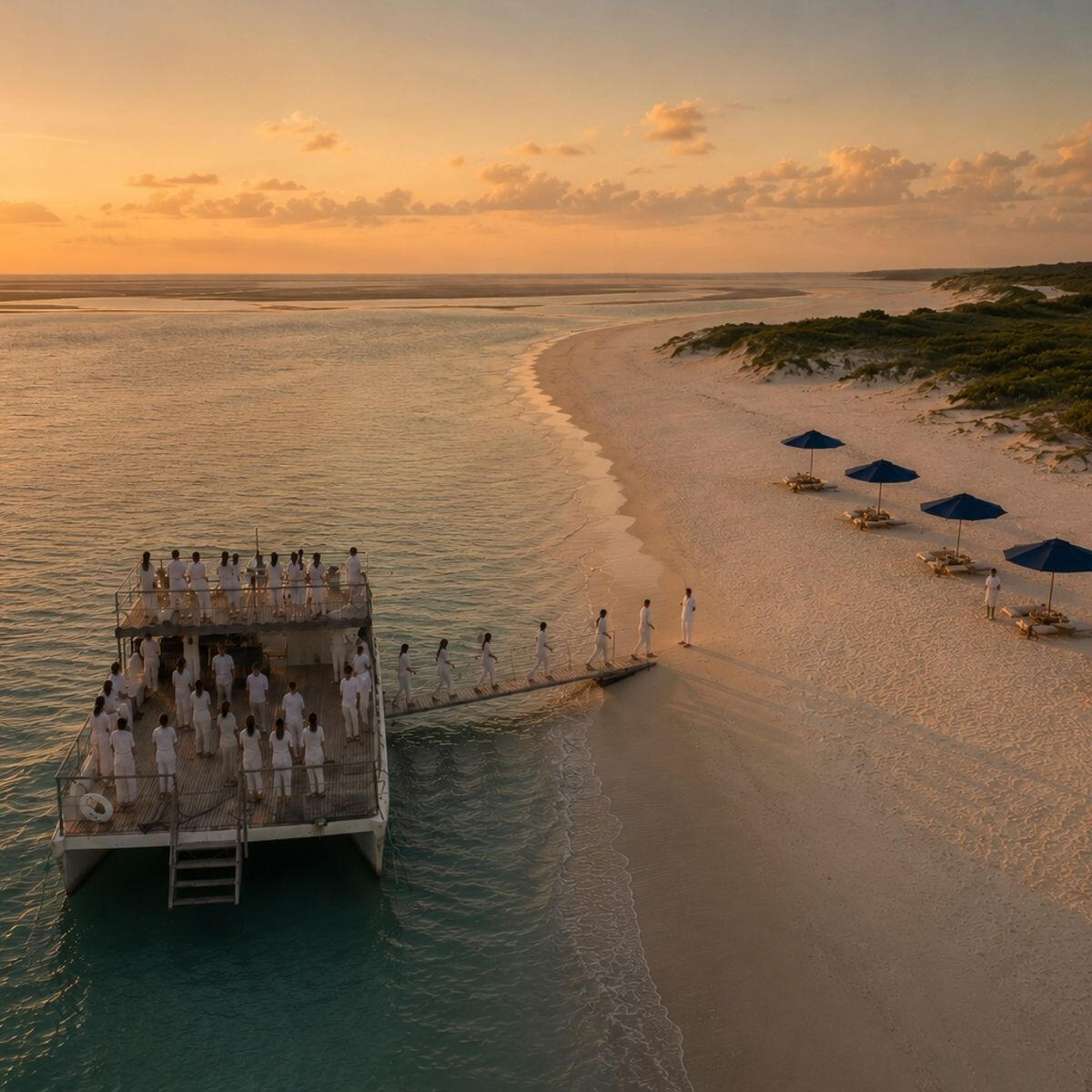 Sail aboard a private catamaran to a secluded beach where time slows down and nature takes center stage. Paired with a carefully curated gastronomic experience, ORYGENS Contemplation offers a rare combination of privacy, beauty and presence in the heart of